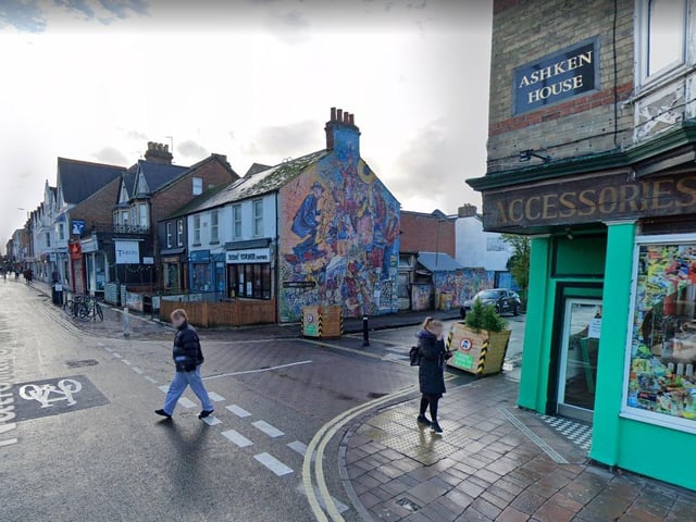 This student-heavy area has a wealth of street art and eateries.