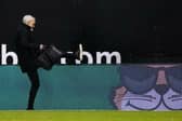This picture of Jim Goodwin leaving Easter Road just after being sacked as Aberdeen boss was all the rage.
