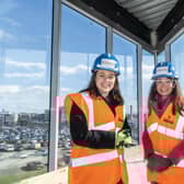 Kate  Forbes  Cabinet Secretary for Finance on a visit to Biohub in Aberdeen