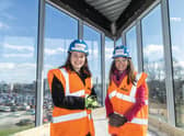 Kate  Forbes  Cabinet Secretary for Finance on a visit to Biohub in Aberdeen