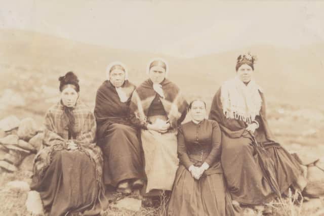Women of Scoraig pictured in the 1890s. PIC: James MacGregor.