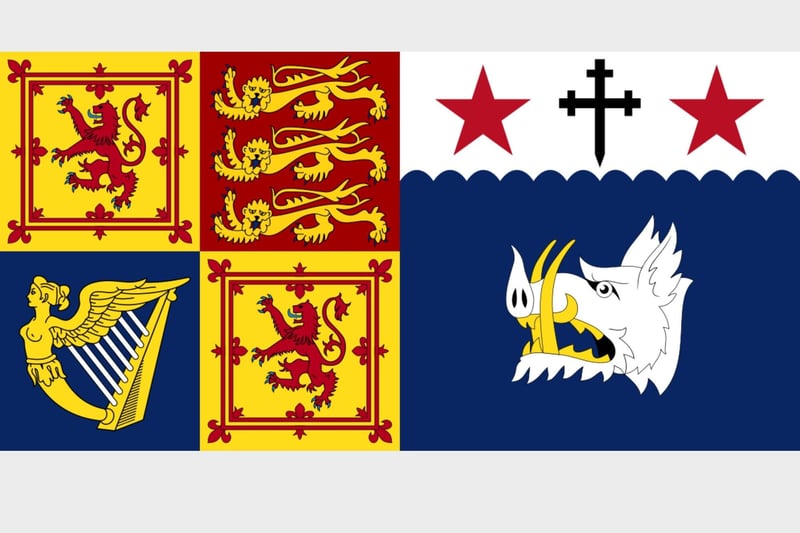 While in Scotland the queen consort will use the Scottish version of the Royal Standard. The above represents the 2022 design for Camilla, the latest Queen Consort following the death of her majesty Queen Elizabeth II.