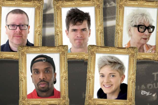 The five famous faces hoping to take home the series 15 Taskmaster trophy.