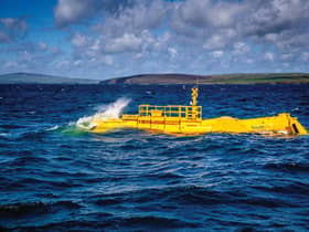 Tidal energy technology is being tested in Orkney.
