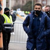 Rangers captain James Tavernier arriving for the match at Tannadice. Picture: SNS