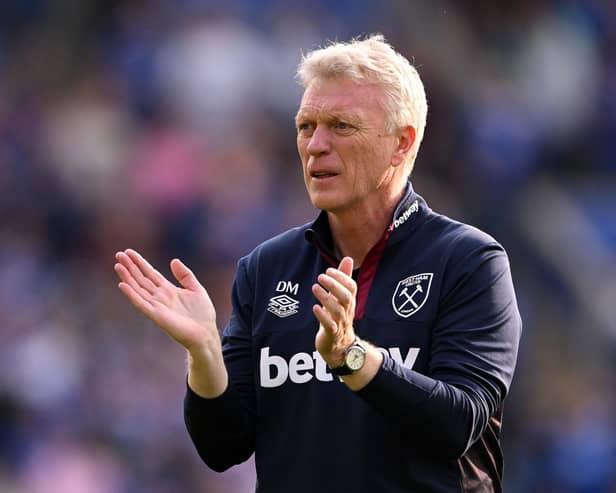 West Ham boss David Moyes is favourite to become the next Celtic manager if Ange Postecoglou departs for Tottenham. (Photo by Ross Kinnaird/Getty Images)