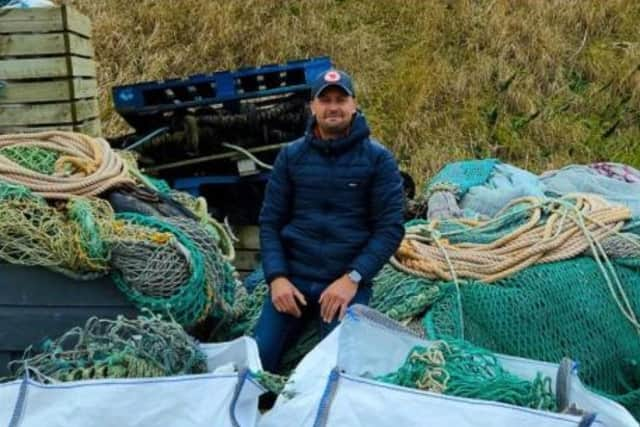 Diver Ally Mitchell is crowdfunding to expand a business which turns discarded beach waste into plant pots.