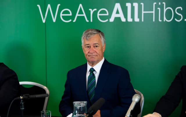 Hibernian chairman Ron Gordon took over the majority shareholding of the club last July. Pic: SNS Group Ross Parker