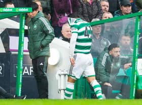 Reo Hatate picked up an injury for Celtic when they last played against Hibs.