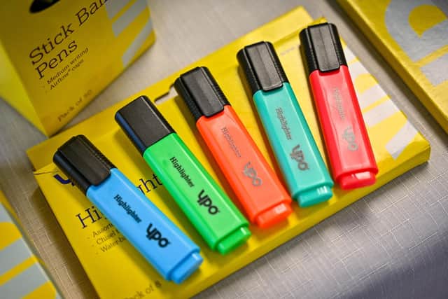 School supplies provided by YPO
