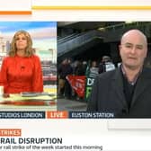 Mick Lynch appeared on GMB this morning and was quizzed by Ben Sheppard and Kate Garraway.