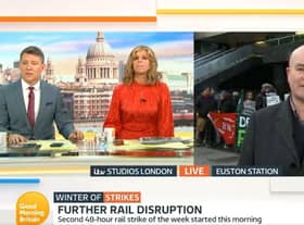 Mick Lynch appeared on GMB this morning and was quizzed by Ben Sheppard and Kate Garraway.