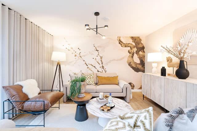 Living area at The Wireworks, Musselburgh