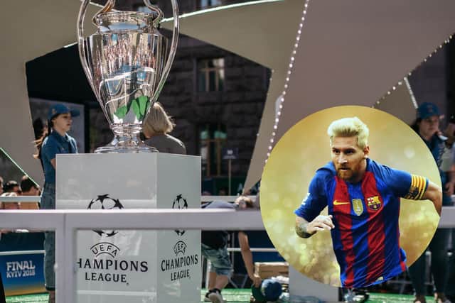 Who will lift this season's Champions League? Photo credit: Getty Images/Canva Pro