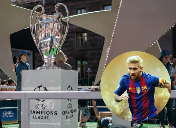 Who will lift this season's Champions League? Photo credit: Getty Images/Canva Pro