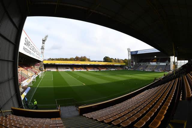 A general view of Fir Park showing the Hunter Stand, which has received major renovations