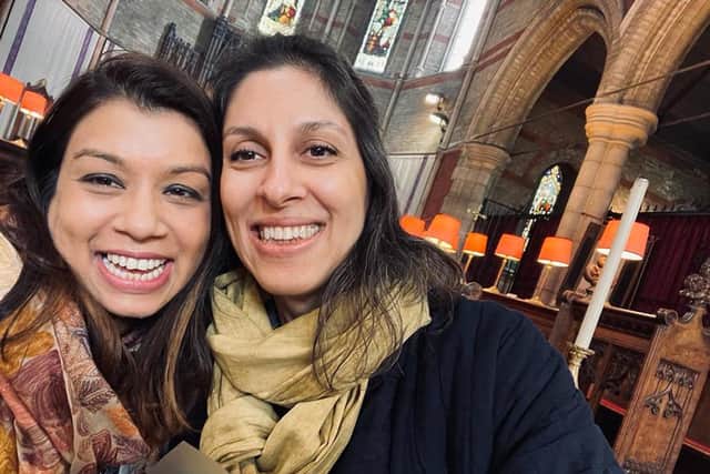 Labour MP Tulip Siddiq at her first meeting with Nazanin Zaghari-Ratcliffe (right) who she campaigned for six years for her release from detention in Iran. Picture: Tulip Siddiq/PA Wire