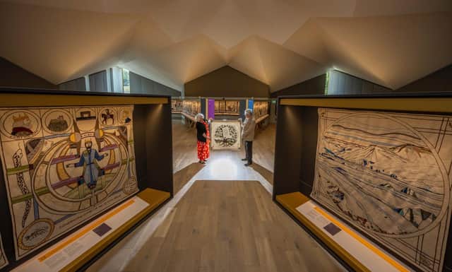 The opening of the £7.1m visitor centre is considered a key moment in the regeneration of the textile town of Galashiels. PIC: Phil Wilkinson.