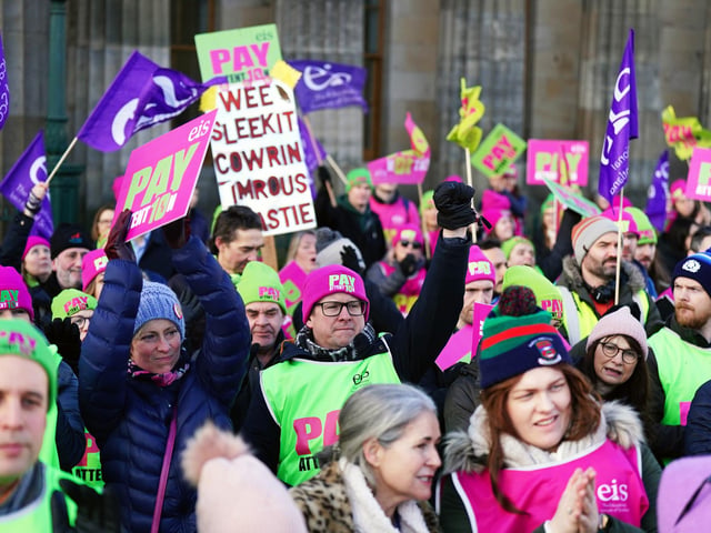 Teachers in both South Ayrshire and Edinburgh are taking strike action on Wednesday – as the 16-day programme of strike action being staged by the union reaches its halfway point.