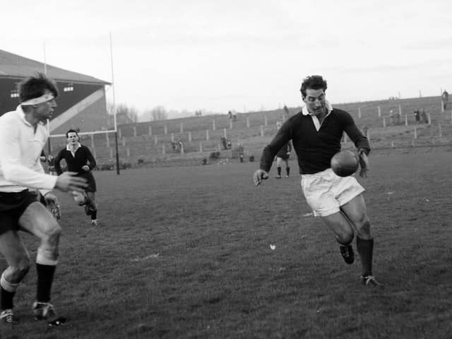 Ron Glasgow in action. He won ten caps for Scotland – but it should have been more