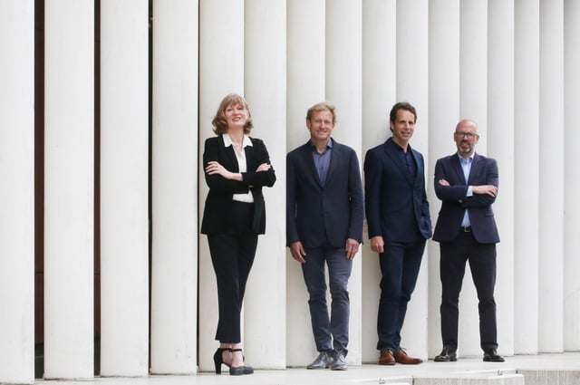 L to R: Clare Wareing and Alan Wise (both Cumulus Oncology) and Mark Beaumont and Andrew McNeill (both Eos Advisory). Picture: Stewart Attwood