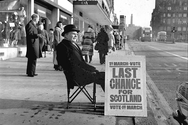 The 1979 devolution referendum split the Scottish electorate in half.