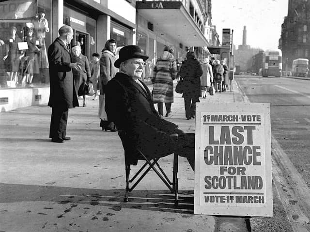 The 1979 devolution referendum split the Scottish electorate in half.