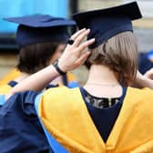 A student attending a graduation ceremony picture: JPI Media