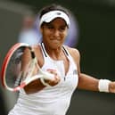Heather Watson struggled to deal with the power of Germany's Jule Neimeier