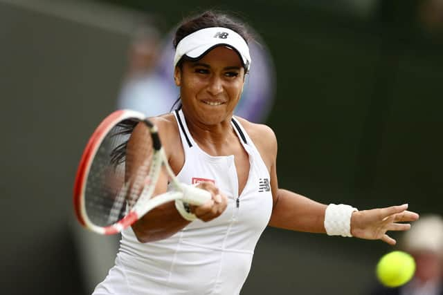 Heather Watson struggled to deal with the power of Germany's Jule Neimeier