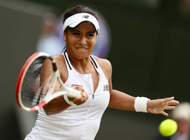 Heather Watson struggled to deal with the power of Germany's Jule Neimeier