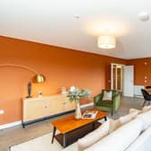 Living room of exclusive penthouses at The Wireworks, development
