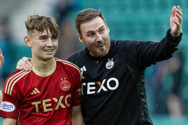 Aberdeen caretaker boss Peter Leven hailed Fletcher Boyd for his goal on his debut.