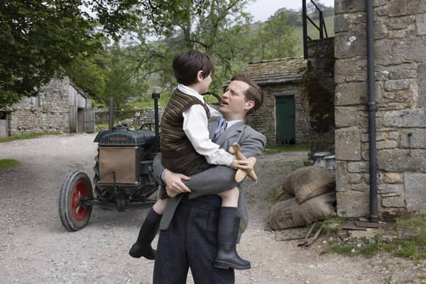 Jimmy Herriot (Thomas Riches) and James Herriot (Nicholas Ralph) in All Creatures Great and Small Series 6. Picture: Channel 5/Playground/Helen Williams