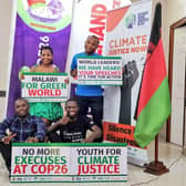 Participants in the Malawi Young Climate Leaders project get their message across