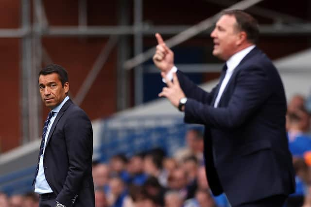 Ross County manager Malky Mackay, right, was perplexed by the decision not to send off James Sands.