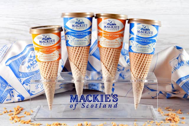 The new products come in what Mackie's says are its most popular flavours - traditional and honeycomb. Picture: contributed.