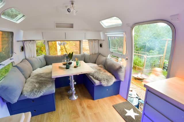 Stella Airstream at Dull near Aberfeldy, with Highland Spaces