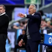 Celtic manager Ange Postecoglou looks on during the Sydney Super Cup defeat to Sydney FC at Allianz Stadium. (Photo by Brendon Thorne/Getty Images)