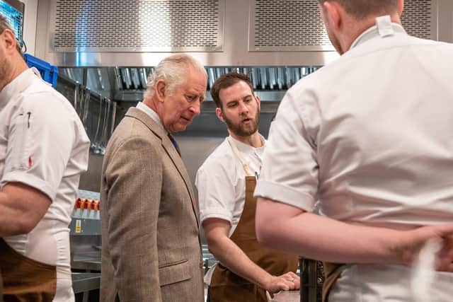 The couple met with restaurant chefs during the visit (Pic: Steven Rennie)