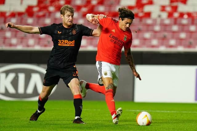 Filip Helander can't stop Darwin Nunez scoring Benfica's third