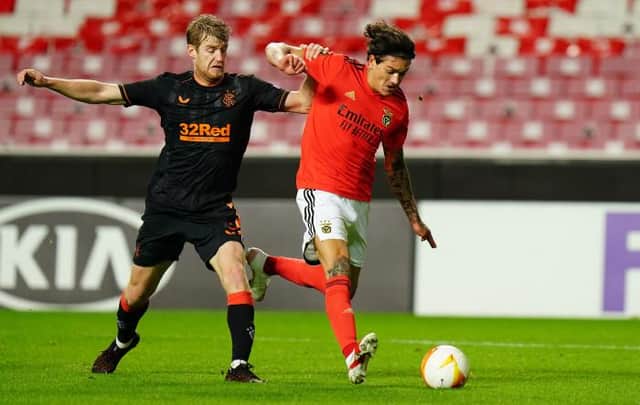 Filip Helander can't stop Darwin Nunez scoring Benfica's third