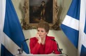 Nicola Sturgeon holds a press conference to launch the third paper in the Building a New Scotland series. Picture: David Cheskin-Pool/Getty Images