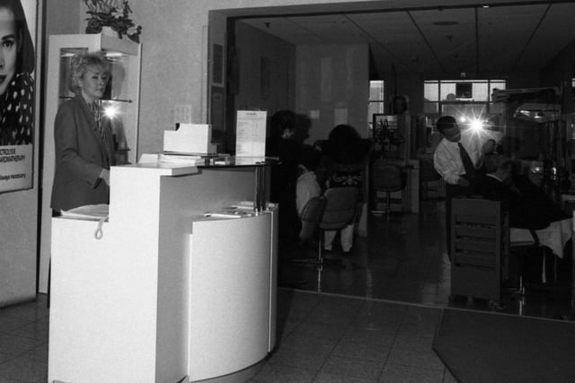 The Binns Hair and Beauty salon in 1990. Photo: Bill Hawkins.
