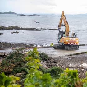 Dalgety Bay radiation clean-up (Pic: Lisa Ferguson)