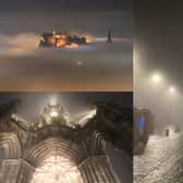 Edinburgh cloaked in fog during a November night picture: SWNS, JPI Media and Edinburgh Spotlight