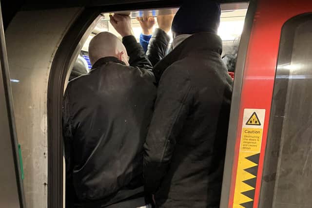 London trains remain packed despite new government measures.