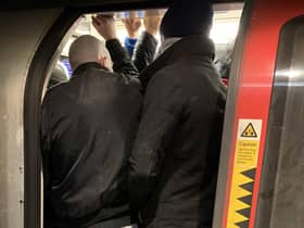 London trains remain packed despite new government measures.