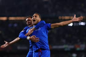 Rangers striker Cyriel Dessers celebrates after scoring against Real Betis in the Europa League Group C decider. (Photo by Fran Santiago/Getty Images)