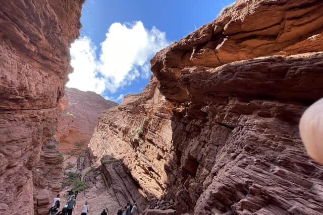 Quebrada de las Conchas, north-west Argentina. Pic: Sarah Marshall/PA.